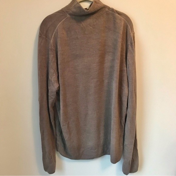 TRICOTS ST RAPHAEL Sweater Quarter Zip Pullover Knit Mockneck Cigar Brown NWT - Picture 7 of 11